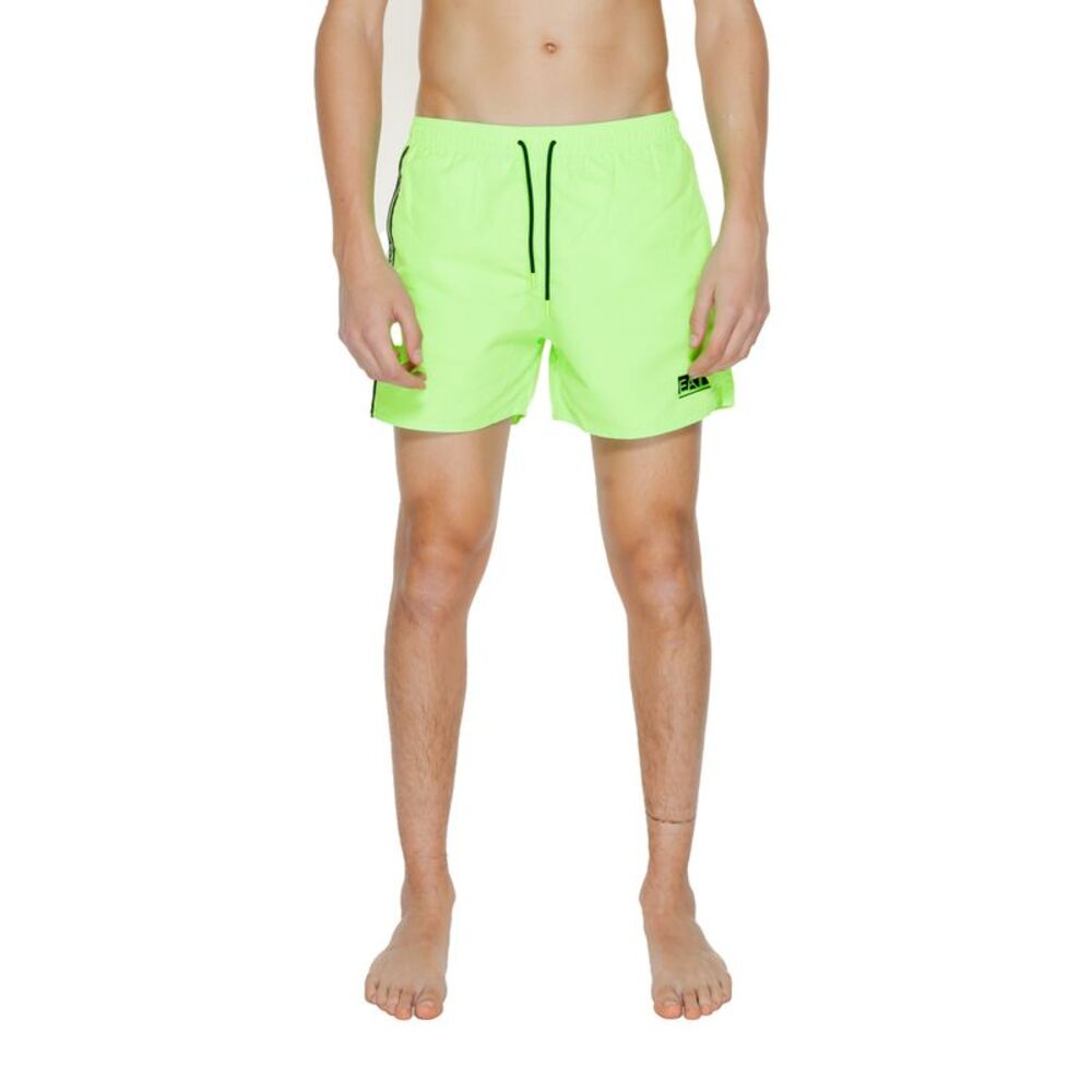 Ea7 Swim Trunks QuickDrying Lightweight Men Green Swimwear